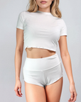 Baby Tee - CloudRib™ Ivory
