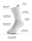 CloudFusion Crew Socks