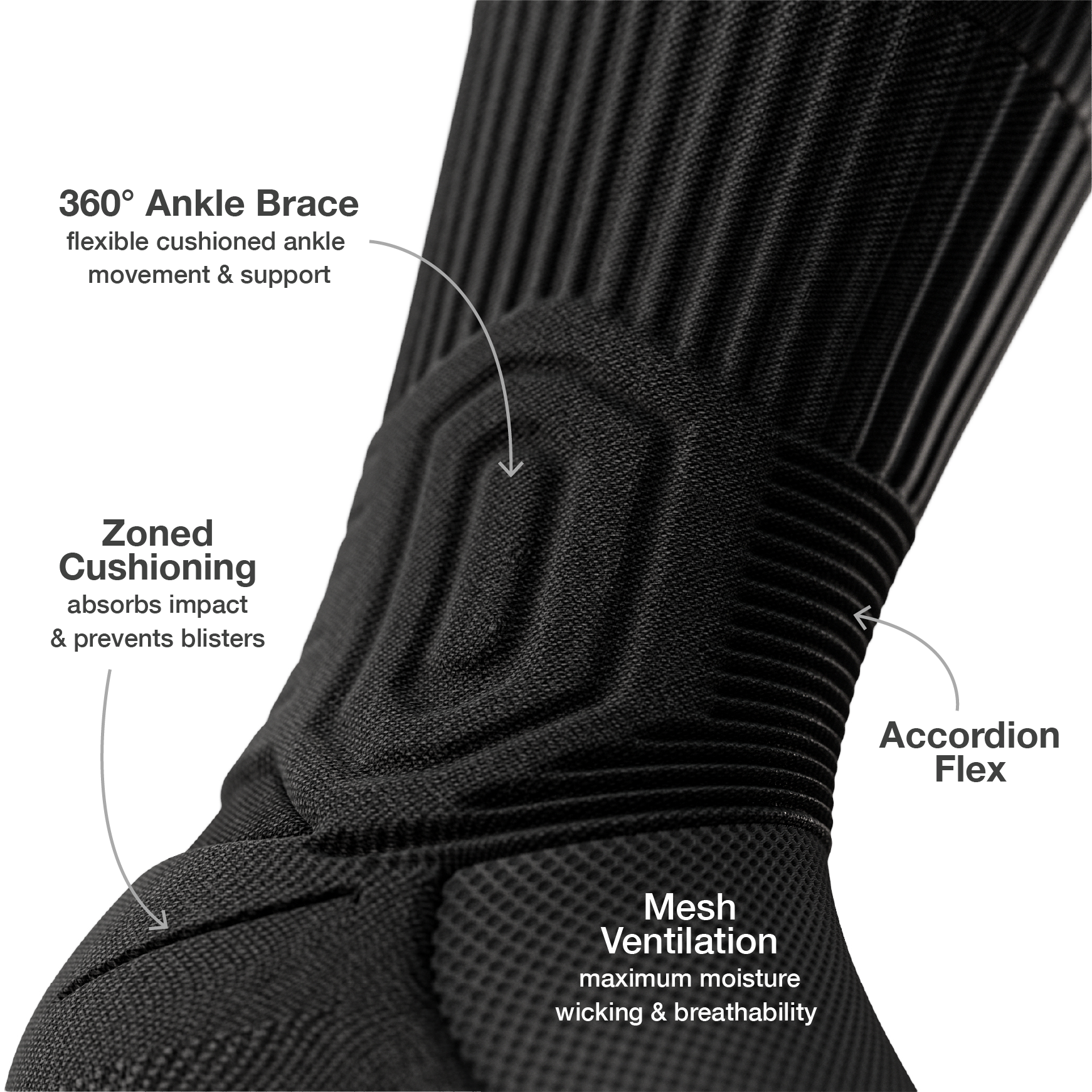 Sensitive Support Fit Crew Socks - Compression Socks For Tired, Swollen Feet