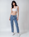 Halter Crop - LuxeRib™ Ivory