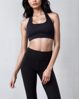 Halter Crop - LuxeRib™ Black