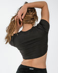 Baby Corset Crop - Black