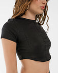 Baby Corset Crop - Black