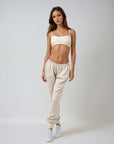 Low Scoop Cross Bra - Ivory