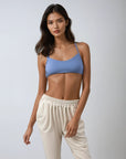 Low Scoop Cross Bra - Periwinkle