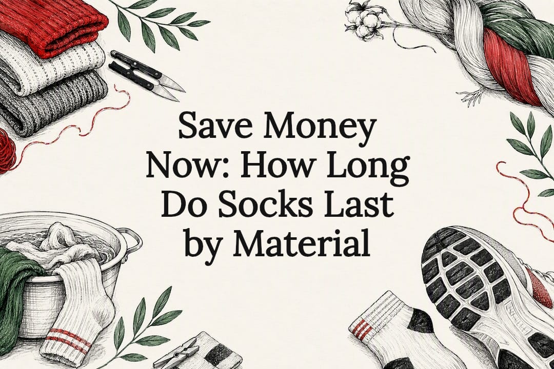 Decorative sock lifespan title card illustration
