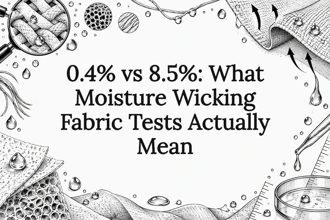 Decorative moisture-wicking fabric title card
