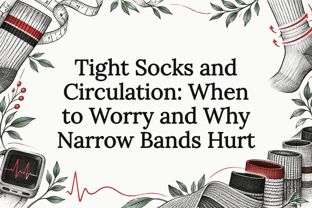 Decorative tight socks circulation title card