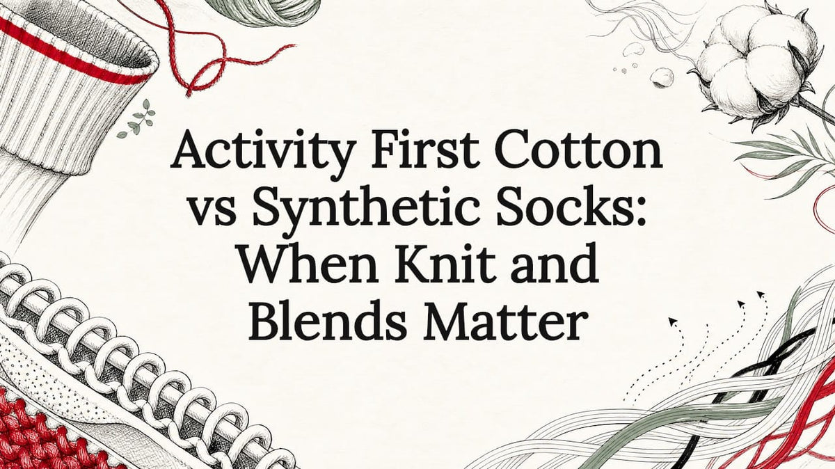 Decorative sock materials title card