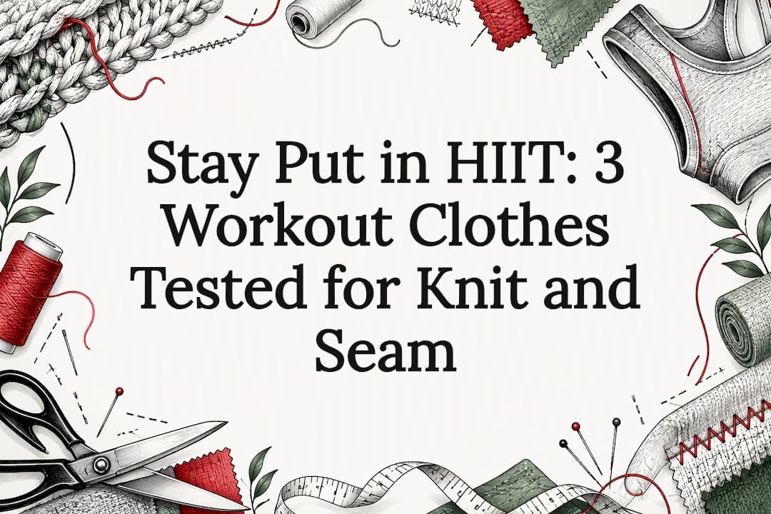 Decorative knit and seam title card