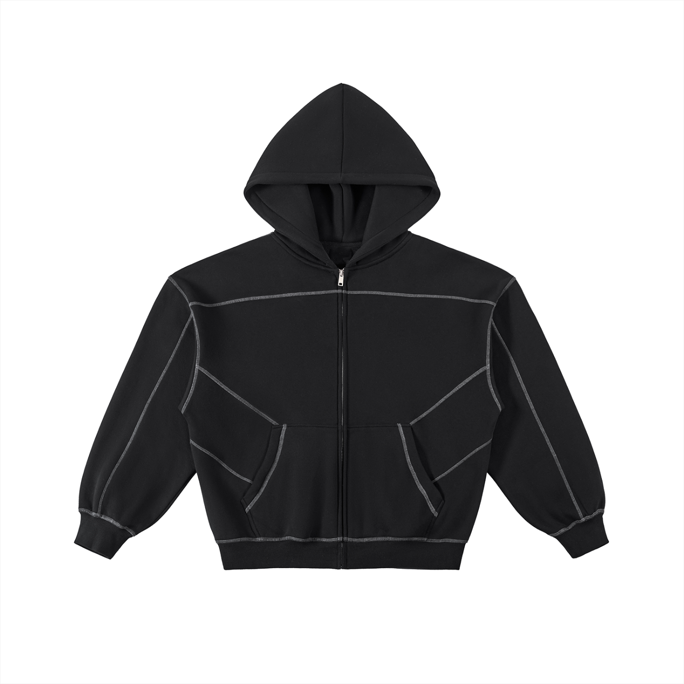 SVBSUIT Flow Drop-Shoulder Zip Hoodie – SVBFLOR
