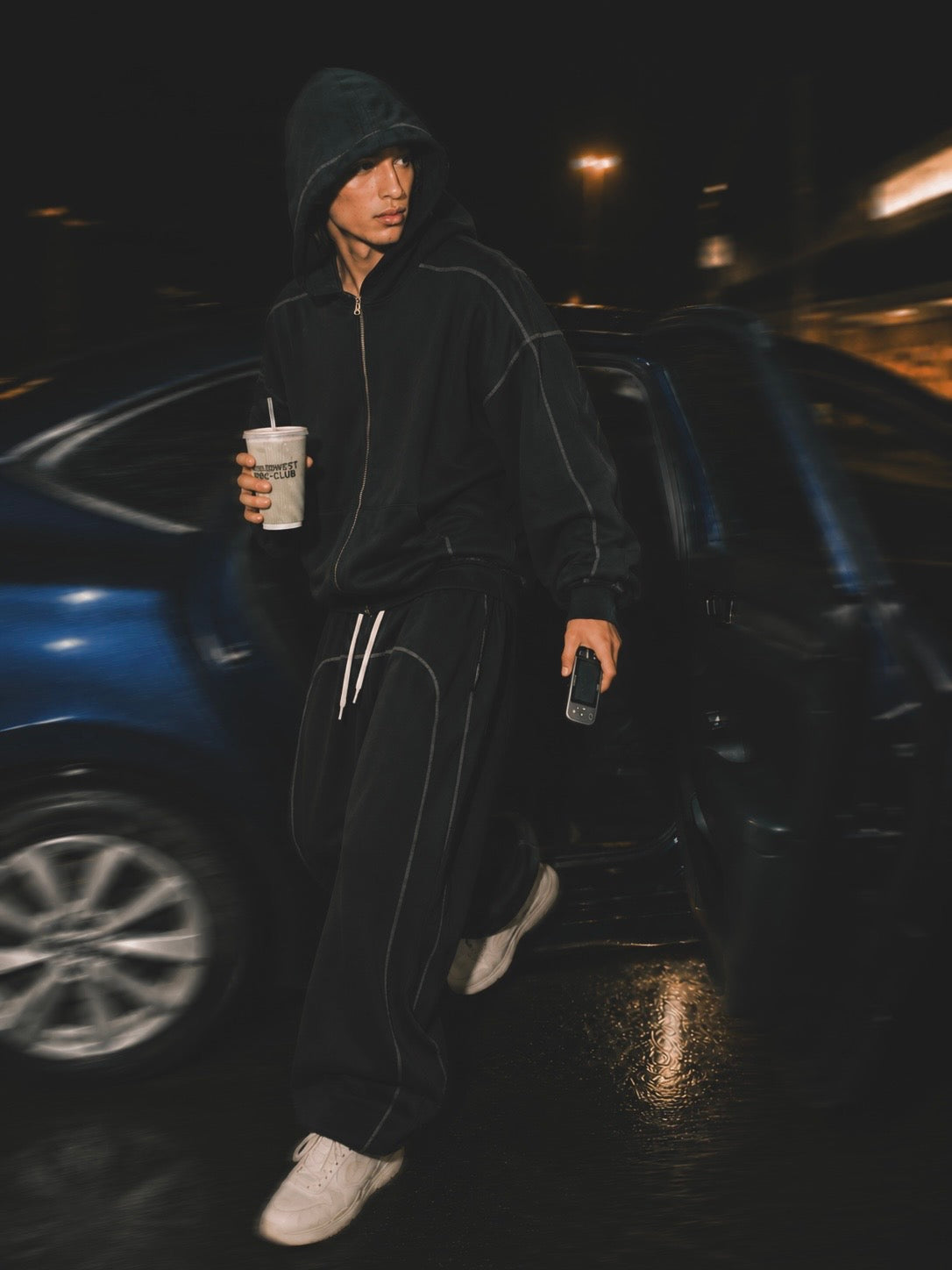 SVBSUIT Flow Drop-Shoulder Zip Hoodie – SVBFLOR