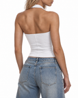 Ribbed Henley Tank Top