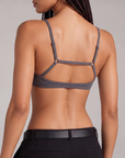 Low Scoop Workout Bra - Charcoal