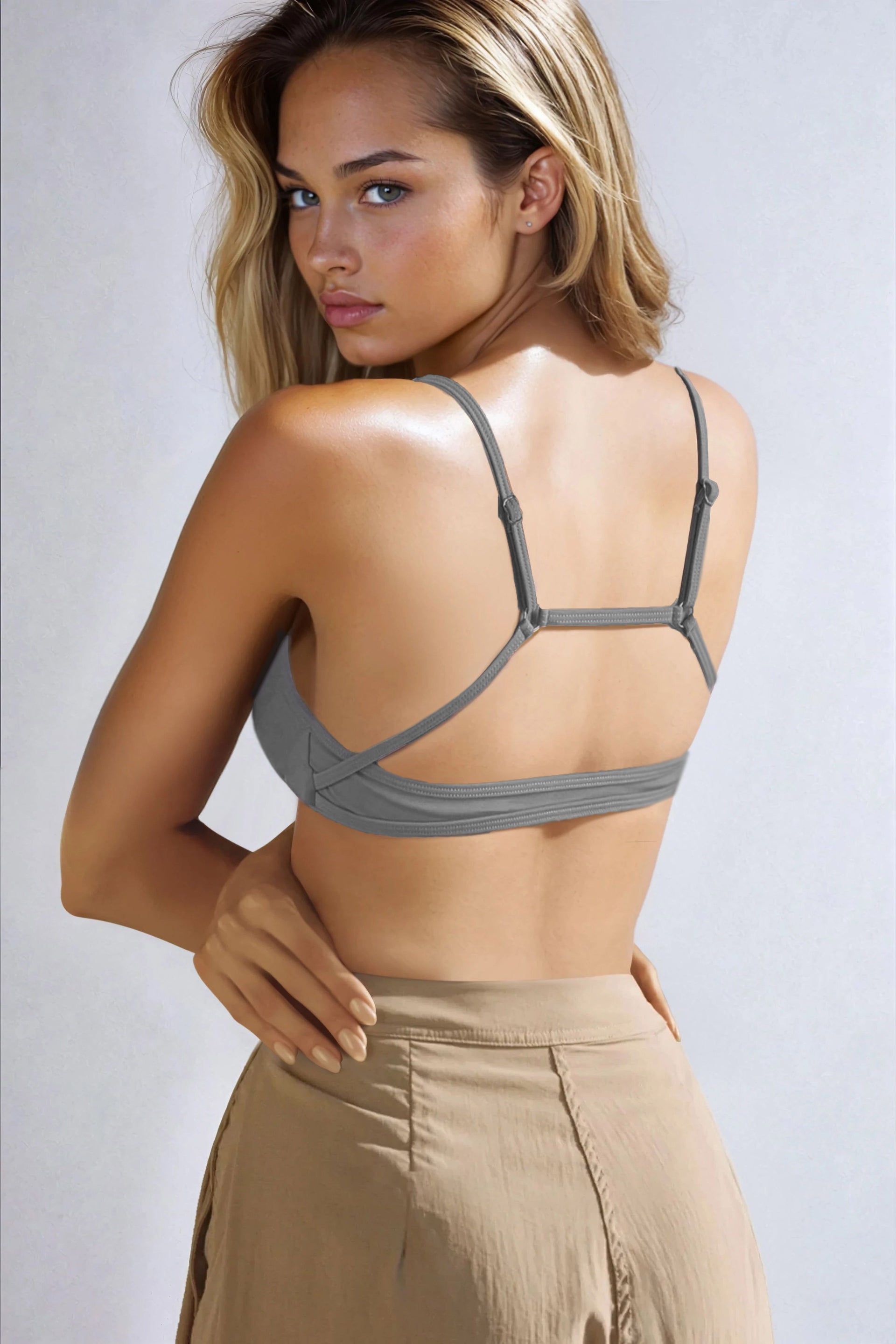 Low Scoop Cross Bra