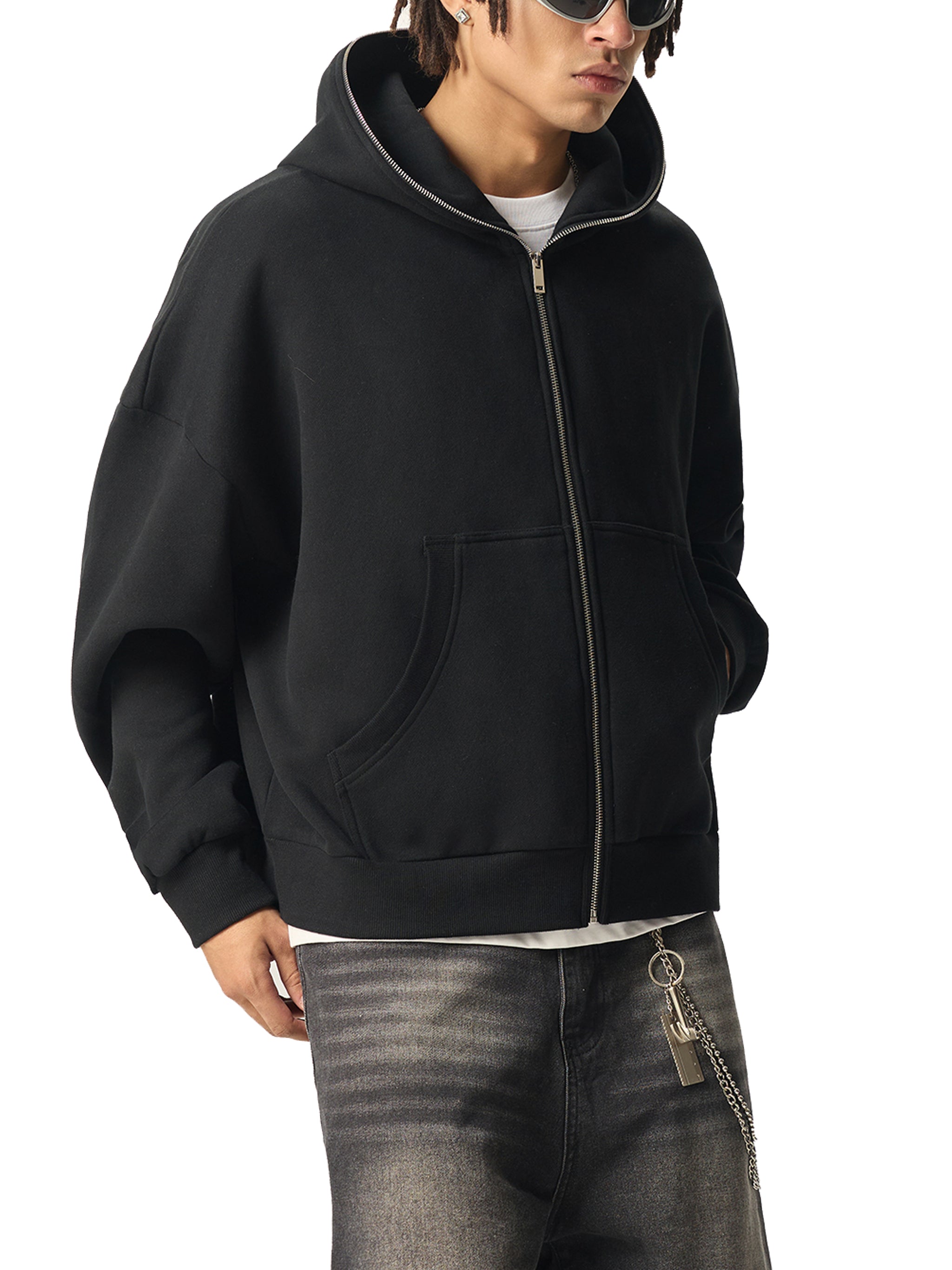 SVBCORE Full-Zip Drop Crop Hoodie – SVBFLOR