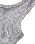 Ribbed Henley Tank Top