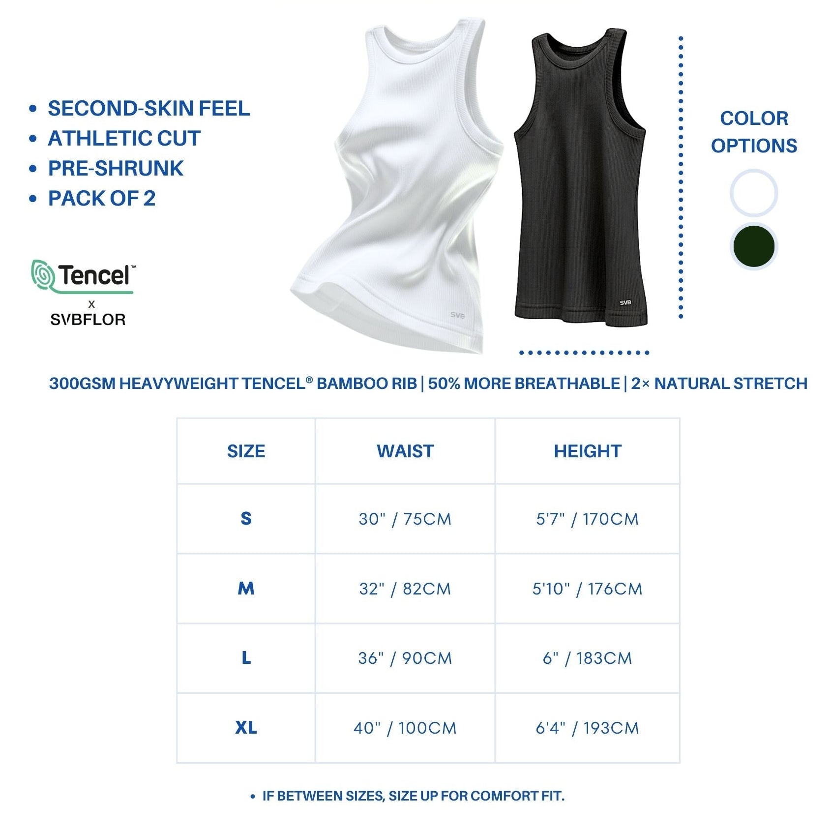 APEX Classic Tank Top – Tencel™ Performance Fabric | SVBFLOR